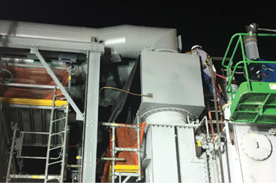 Installation of a transformer termination compartment. Photo courtesy: SE Energy