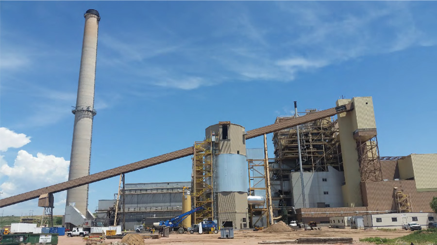 The Unit 1 Nixon scrubber project would retrofit its 225-MW coal-fired electric generating unit with a flue gas desulfurization system and a activated carbon injection (ACI) system to control mercury emissions. Photo courtesy: Stanley Consultants