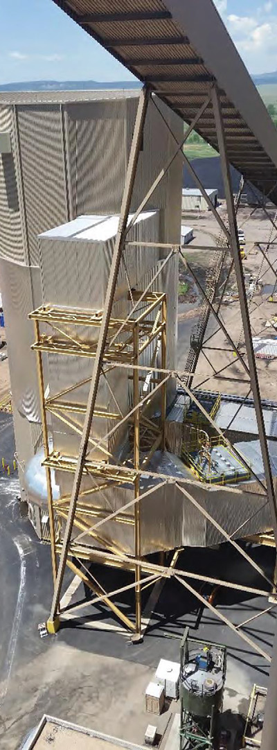 New equipment installed at the Ray D. Nixon Power Plant in Colorado is designed to reduce emissions to less than 0.085 lbs/MMBtu for sulfur and less than 0.8 lbs/TBtu for mercury. Photo courtesy: Stanley Consultants